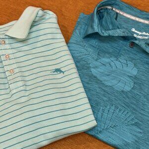 (2) Tommy bahama Island Zone Polos. Men’s Size XL